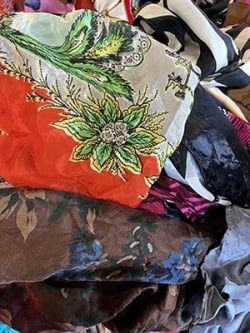 Wholesale lot of silk silky scarf (vintage & modern)- By the Bundle