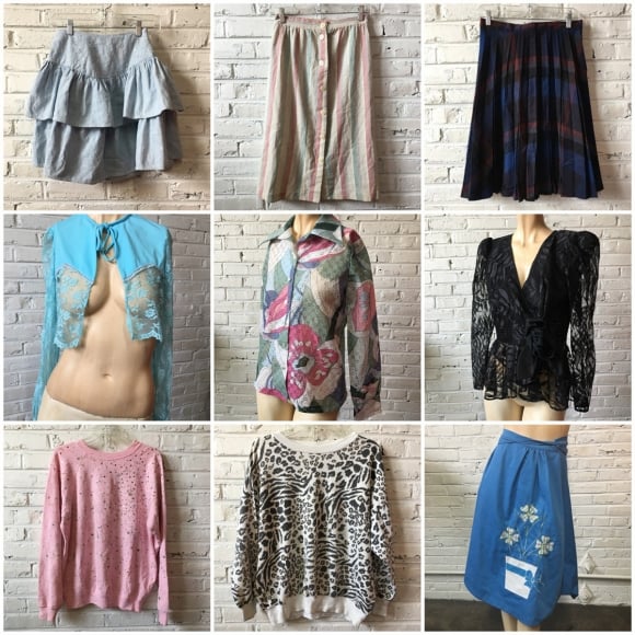 Wholesale Womens Vintage Clothing Lot 10 Pieces, Bulk 50s 60s 70s 80s 90s  Clothes Lot, Vintage Clothing Bundle 10 Pc Blouse Skirtpants Dress -   Canada